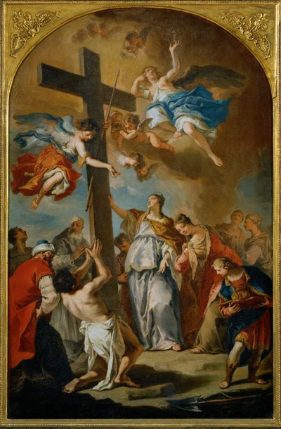 El hallazgo de la Santa Cruz (pintura sobre lienzo) de Sebastiano Ricci