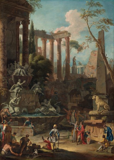 Memorial al almirante Sir Clowdisley Shovell de Sebastiano Ricci and Marco Ricci