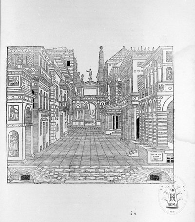 Il secondo libro della perspettiva Scena Tragica de Sebastiano Serlio