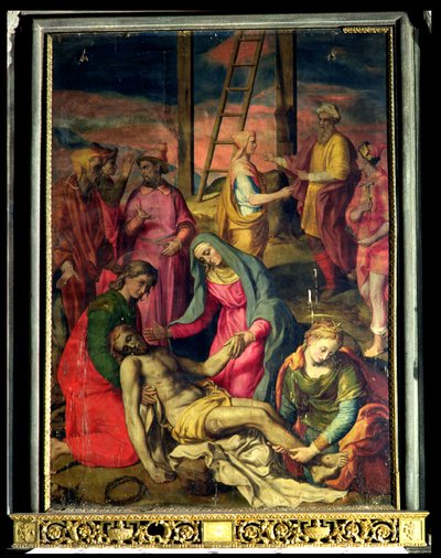 Deposición de la cruz, 1582 de Sebastiano Vini