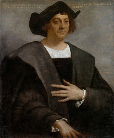 Retrato de un hombre, dicho ser Cristóbal Colón (c.1446-1506) de Sebastiano del (c.1485 1547) Piombo