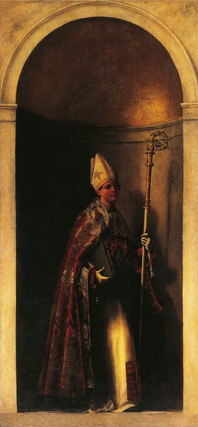 San Luis de Tolosa, decoración de la puerta del órgano, ca 1509 de Sebastiano del (c.1485 1547) Piombo