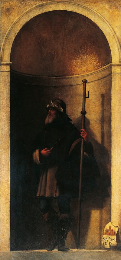 San Sinibaldo, decoración de la puerta del órgano, ca 1509 de Sebastiano del (c.1485 1547) Piombo