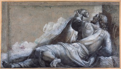 Un apóstol reclinado de Sebastiano del (c.1485 1547) Piombo