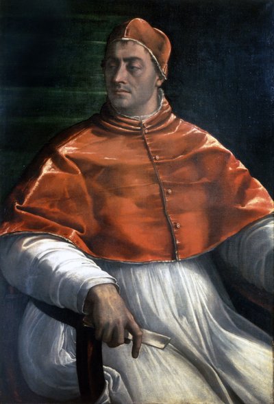 Retrato de Clemente VII (Jules de Medici) (1478 - 1534). Nápoles, Galerías de Capodimonte. de Sebastiano del (c.1485 1547) Piombo