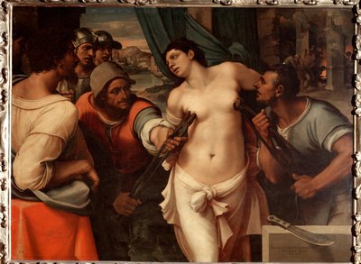 El martirio de Santa Águeda de Sicilia de Sebastiano del (c.1485 1547) Piombo