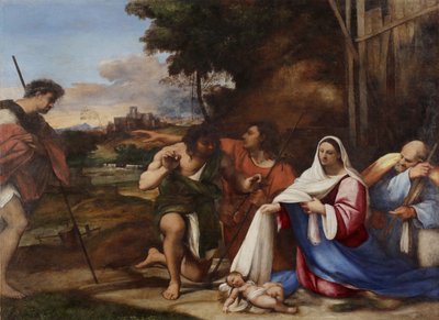 Adoración de los pastores, 1510 de Sebastiano del Piombo