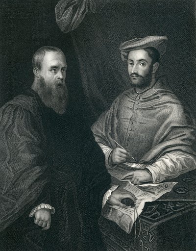 Cardenal Hipólito De Medici y Sebastiano Del Piombo de Sebastiano del Piombo