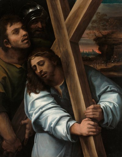 Cristo con la cruz a cuestas de Sebastiano del Piombo