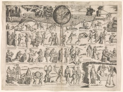 Este mundo es como una jaula llena de tontos Questo Mondo è come una gabbia de matti (título sobre objeto) de Sebastiano di Re
