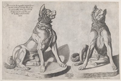 Speculum Romanae Magnificentiae: Dos perros, 1558 de Sebastiano di Re