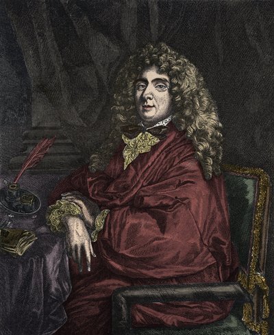 Retrato de Jean-Baptiste Poquelin, conocido como Molière de Sébastien Bourdon