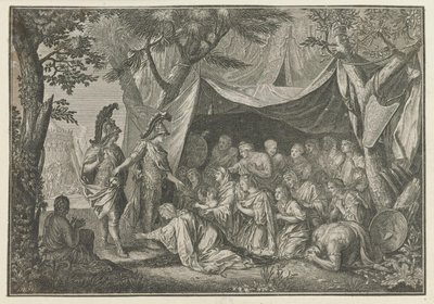 Alejandro Magno se reúne con Stateira, Sisygambis y la familia de Darío
Obras de Charles le Brun (título de la serie)
L