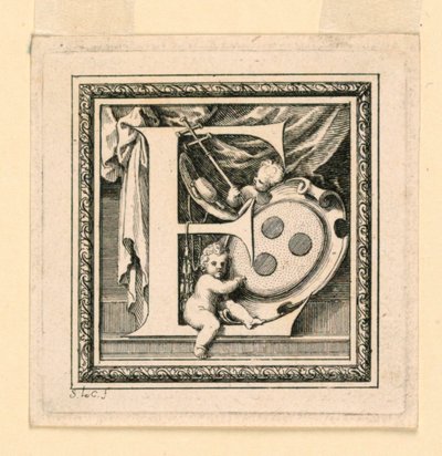 Letra E, para la "Histoire générale de la Maison d