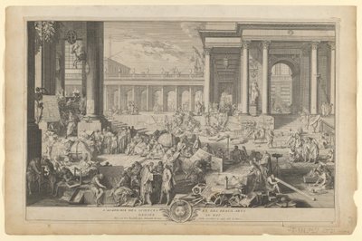 La Academia de Ciencias y Bellas Artes de Sebastien the Elder Leclerc