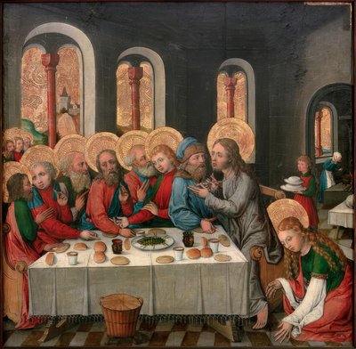 La visita de Cristo a la casa de Lázaro de Seeschwäbischer Meister