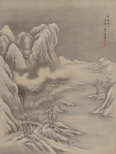 Escena de invierno de Seki Shuko