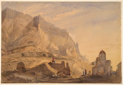 Una ciudad fortificada en una colina de Selina Bracebridge