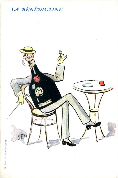 Anuncio francés de licor Bénédictine de Sem