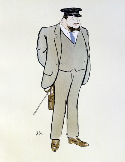 Retrato de Henri de Rothschild - por Sem (1863 - 1934), en “Les Sports modernes”, agosto 1906 de Sem