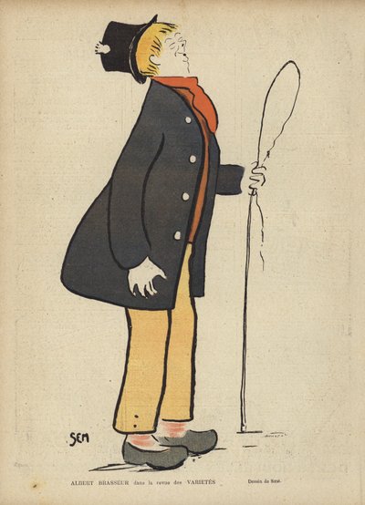 Albert Brasseur, comediante y cantante de opereta francés de Sem