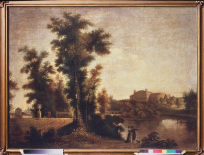 Paisaje cerca de San Petersburgo. Pintura de Semyon Fyodorovich Shchedrin (Semion Shchedrin) (1745-1804), óleo sobre lienzo de Semen Fedorovich Shchedrin