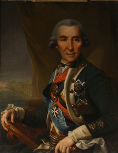 Retrato de Iván Loginovich Golenishchev-Kutuzov 1729-1802, principios de 1800 de Semyon Glukovsky