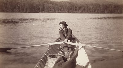 La vista desde el asiento de popa, 1880s-1890s de Seneca Ray Stoddard