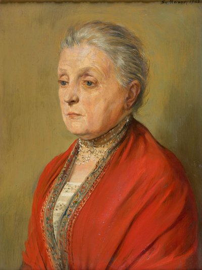 Retrato de Luise Maurer, primera esposa del artista de Serafin Maurer