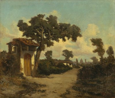 Alrededores de Florencia, de Serafino De Tivoli (1825-1892), óleo sobre lienzo, 31x37 cm de Serafino de Tivoli