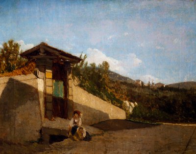 Pórtico de Villa Toscana, c.1861 de Serafino de Tivoli