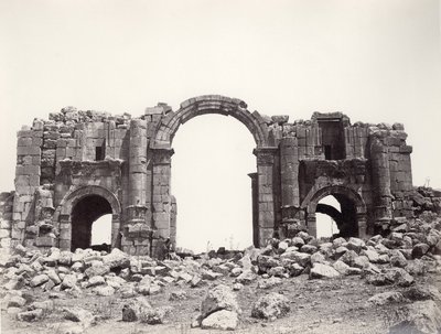 Arco de Adriano en Jerash, 1867 de Sergeant Henry Phillips