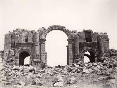 Arco de Adriano en la entrada a Jerash de Sergeant Henry Phillips