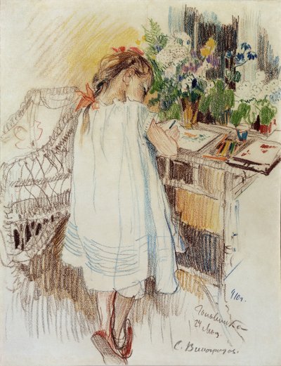 Un pequeño, 1910 de Sergei Arsenevich Vinogradov