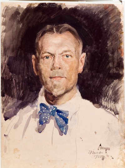 Autorretrato - Obra de Sergei Arsenyevich Vinogradov (1869-1938) de Sergei Arsenevich Vinogradov
