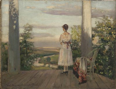 Casa de campo de Anton Chekhov en Melikhovo, años 1910 de Sergei Arsenevich Vinogradov