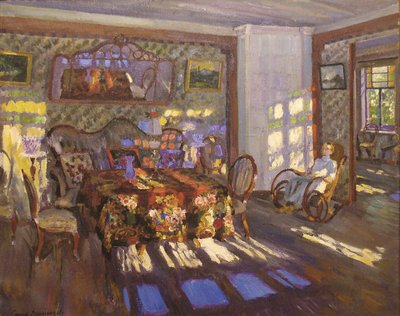 Luz solar a través de ventanas de vidrio coloreado, 1916 de Sergei Arsenevich Vinogradov