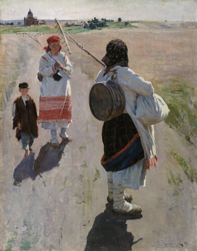 Al trabajo, 1895 de Sergei Arsenevich Vinogradov