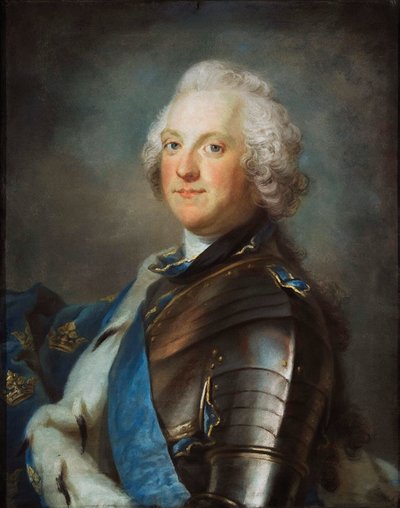 Retrato de Adolfo Federico, 1710-1771, Rey de Suecia, entre 1751-1786 de Sergei Ivanovich Gribkov