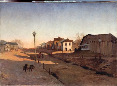 Salir de día - Pintura de Sergei Ivanovich Svetoslavsky (Svetoslavsky) (1857-1931), óleo sobre lienzo - Arte ruso de Sergei Ivanovich Svetoslavsky