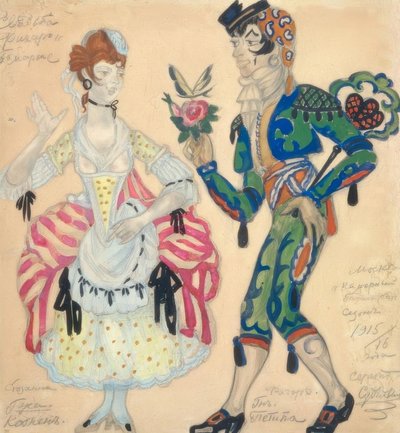 Mozart, Figaro / Figurines Sudeikin de Sergei Jurjewitsch Sudeikin