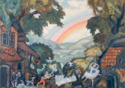 A.Adam, Giselle / Escenografía Sudeikin de Sergei Jurjewitsch Sudeikin