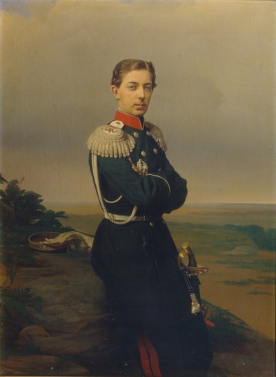 Retrato del Zarevich Nicolás Alexandrovich de Rusia 1843-1865 de Sergei Konstantinovich Zaryanko