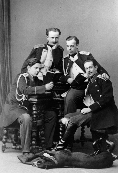 Grandes Duques Alexander Alexandrovich y Vladimir Alexandrovich de Rusia, c. 1870-c. 1875 de Sergei Lvovich Levitsky