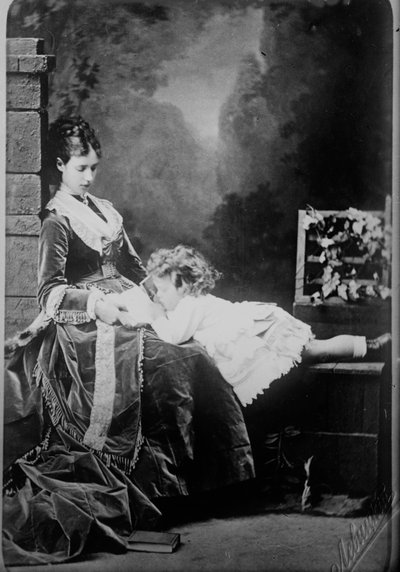 Zar Nicolás II de Rusia de niño, c1871 de Sergei Lvovich Levitsky