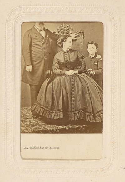 [Napoleón III, la emperatriz Eugenia y Eugenio Luis Juan José Bonaparte] de Sergei Luvovich Levitsky