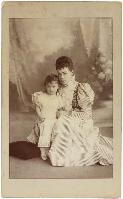 Gran Duquesa Xenia Alexandrovna de Rusia con su Hija Irina de Sergei Lvovich Levitsky