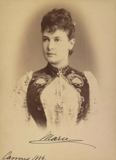 Marie Pavlovna de Russie - Gran Duquesa Maria Pavlovna de Rusia (1854-1920), por Levitsky, Sergei Lvovich (1819-1898). Fotografía en gelatina de plata de Sergei Lvovich Levitsky