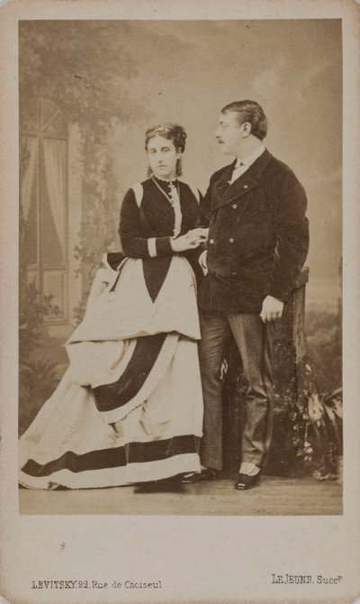 Paul Pavlovich Demidoff, 2º Príncipe de San Donato 1839-1885, con su esposa, Maria de Sergei Lvovich Levitsky