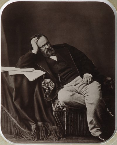Retrato de Aleksandr Ivanovich Herzen 1812-1870, 1861 de Sergei Lvovich Levitsky